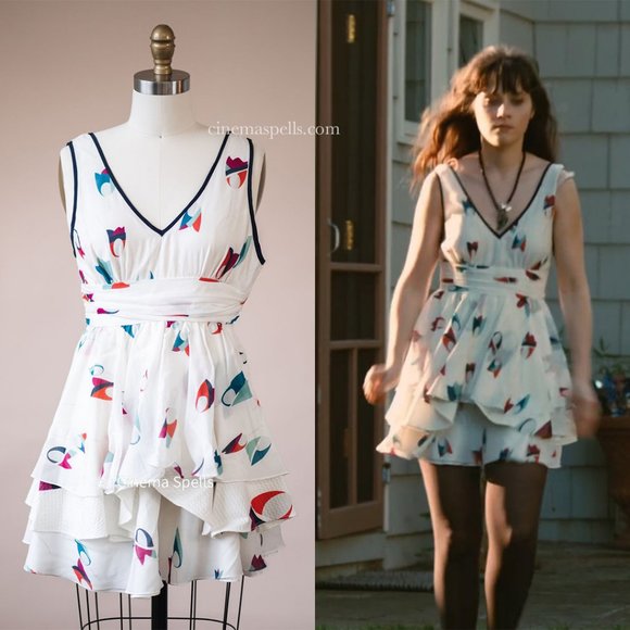 Ruffled Tunic/Dress As Seen On Zoey Deschanel In Our Idiot Brother (US 0) - Picture 1 of 6